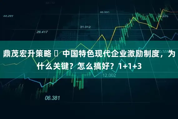 鼎茂宏升策略 ​中国特色现代企业激励制度，为什么关键？怎么搞好？1+1+3