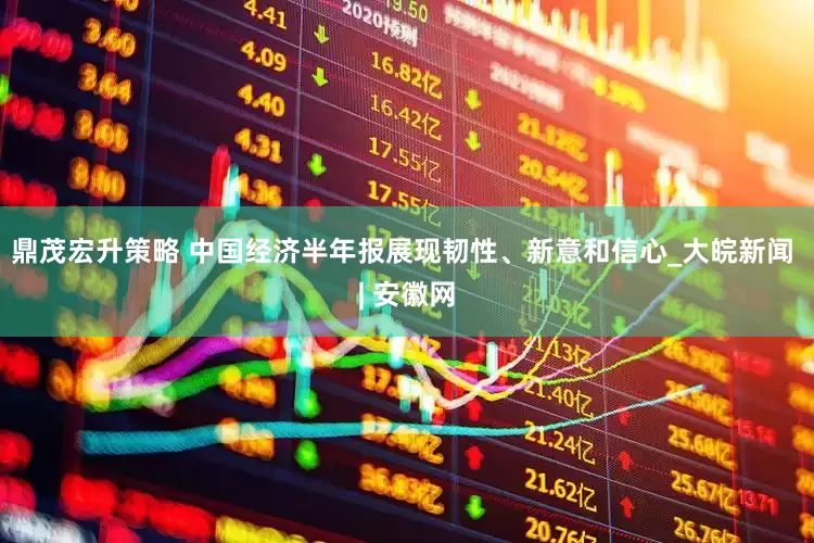 鼎茂宏升策略 中国经济半年报展现韧性、新意和信心_大皖新闻 | 安徽网